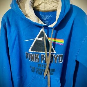 Pink Floyd Blue Crewneck Sweatshirt with Prism Graphic